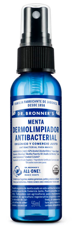 Dr. Bronner's Organic Antibacterial De Menta 2Oz