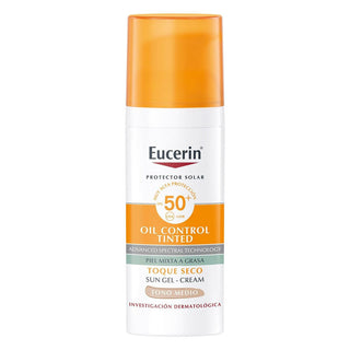 Eucerin Solar Toque Seco Oil Control 50Spf  Tono Medio