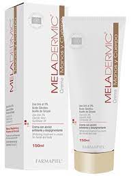 Es una crema aclaradora y regeneradora de las células de la piel, que ayuda a disminuir las zonas oscuras de las axilas e ingles, así como manchas y pecas en zonas extensas.