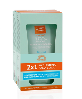 MARTIDERM 2X1 SOLAR ACTIVE D HYDRA GEL 50 SPF 50 ML