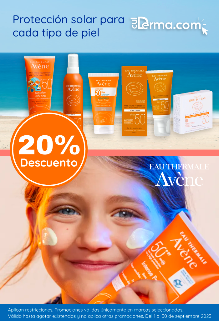 Protección solar para cada tipo de piel con Avene en 20% de descuento