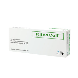KitosCell Gel PFD es una fórmula original patentada que mejora la apariencia de la piel disminuyendo al mí­nimo las cicatrices anormales y otras imperfecciones de la dermis de origen fibroso o inflamatorio causadas por lesiones quirurgicas, quemaduras, accidentes, así­ como por el medio ambiente, el sol, el embarazo o por agentes quí­micos.