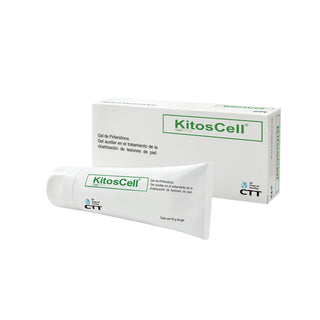 KitosCell Gel PFD es una fórmula original patentada que mejora la apariencia de la piel disminuyendo al mí­nimo las cicatrices anormales y otras imperfecciones de la dermis de origen fibroso o inflamatorio causadas por lesiones quirurgicas, quemaduras, accidentes, así­ como por el medio ambiente, el sol, el embarazo o por agentes quí­micos.