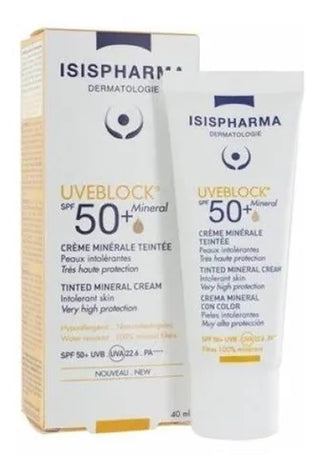 Isispharma Solar Uveblock 50fps Crema Mineral Invisible 40ml