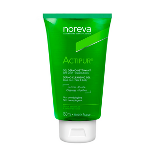 Limpia la piel sin agredirla. Sin jabón y con una base lavante suave ayuda a eliminar las impurezas y regula la producción de sebo de la cara y también la del cuerpo.