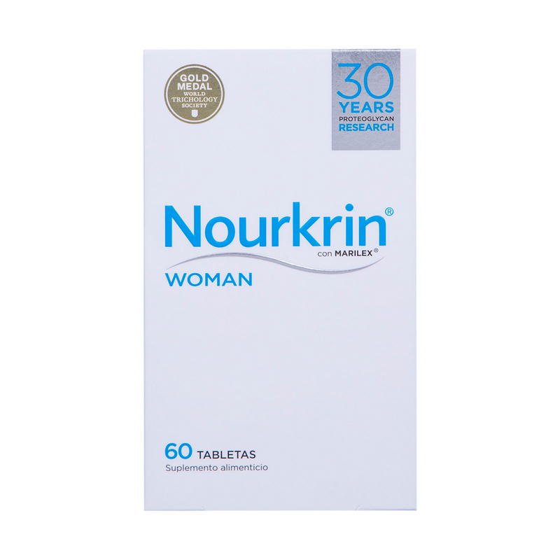 Nourkrin Woman con el exclusivo Marilex ayuda a fomentar, normalizar y mantener el ciclo capilar, brindando los nutrientes correctos a los folí­culos pilosos.
  Hoy en dí­a, el galardonado Nourkrin Woman es apreciado por mujeres de todo el mundo.